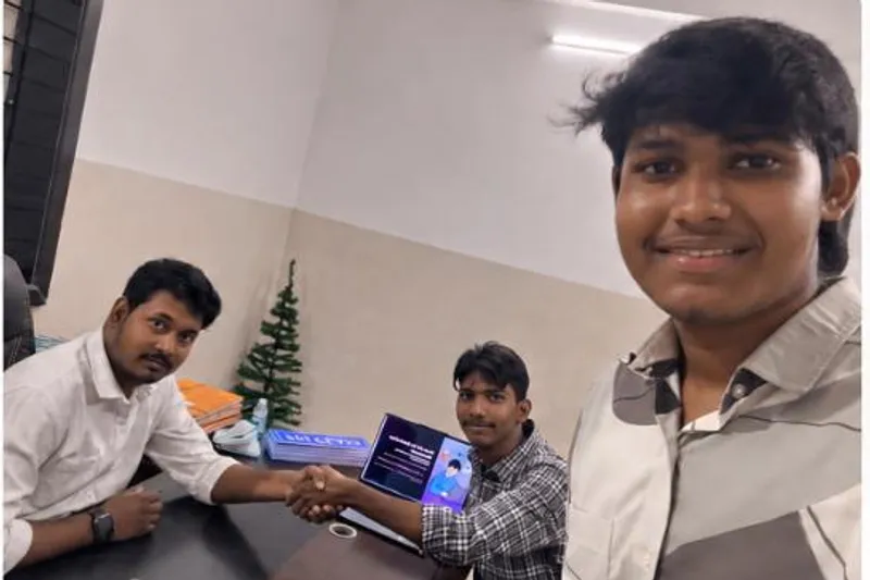 The team with staff at Vida School after an AI workshop
